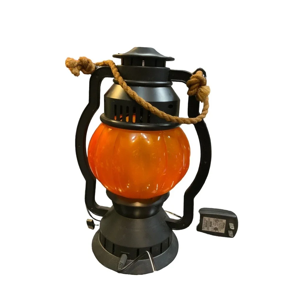 Vintage Jack 'O Lantern Electric Flaming Light Up Lantern 11